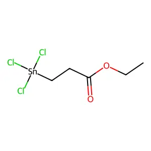 Ethyl 3-(trichlorostannyl)propanoate structure