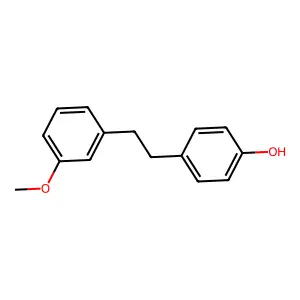 4-Hydroxy-3'-methoxybibenzyl structure