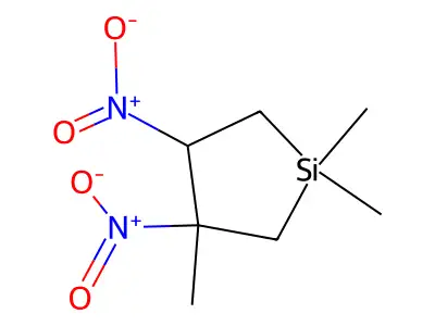 1,1,3-Trimethyl-3,4-dinitrosilolane structure