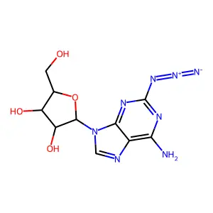 2-Azidoadenosine structure