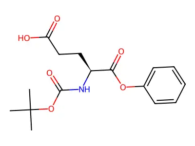 4-[(2-Methylpropan-2-yl)oxycarbonylamino]-5-oxo-5-phenoxypentanoic acid structure