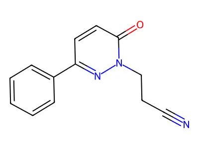 1(6H)-Pyridazinepropanenitrile, 6-oxo-3-phenyl- structure