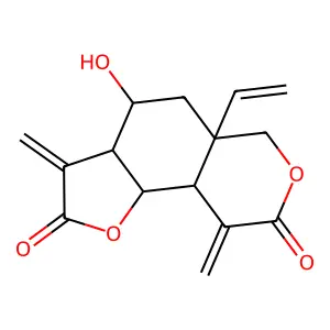 斑鸠菊内酯 structure