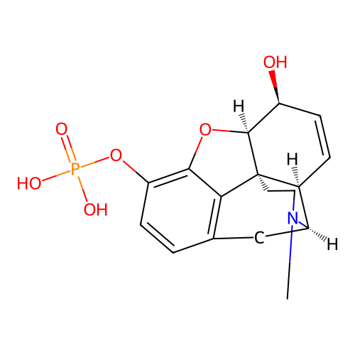 Morphine 3-phosphate structure