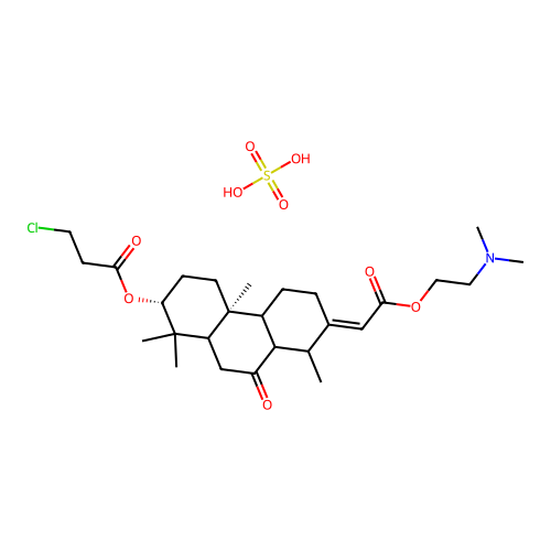 3-(3-Chloropropionyl)cassaine sulfate structure