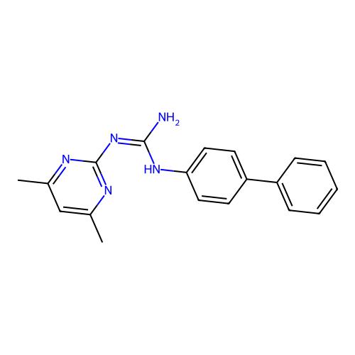 1-([1,1'-Biphenyl]-4-yl)-3-(4,6-dimethylpyrimidin-2-yl)guanidine structure