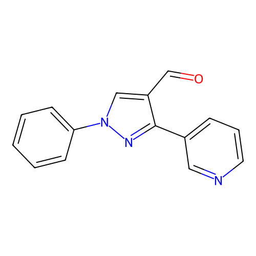 1-Phenyl-3-(pyridin-3-yl)-1H-pyrazole-4-carbaldehyde structure