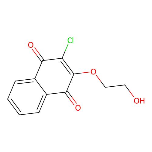 2-Chloro-3-(2-hydroxyethoxy)naphthalene-1,4-dione structure