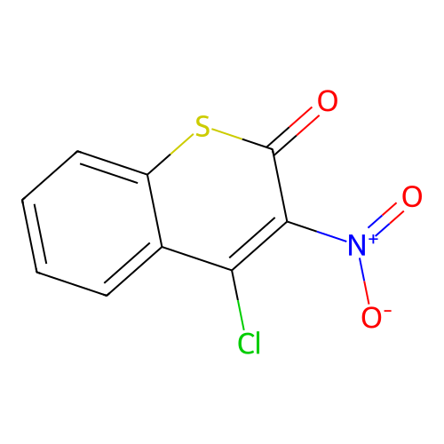 4-Chloro-3-nitrobenzo[e]thiin-2-one structure