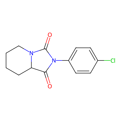 Imidazo(1,5-a)pyridine-1,3(2H,5H)-dione, 2-(4-chlorophenyl)tetrahydro- structure