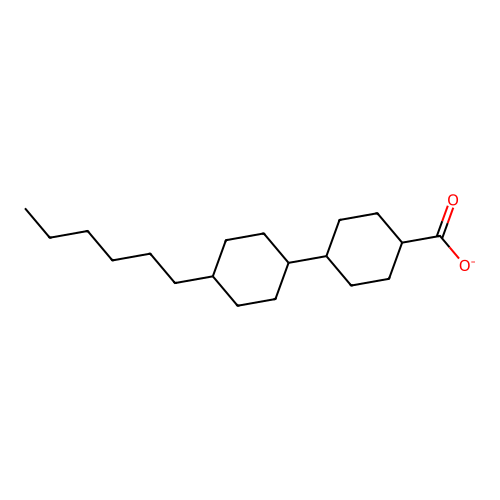 4-(4-Hexylcyclohexyl)cyclohexane-1-carboxylate structure