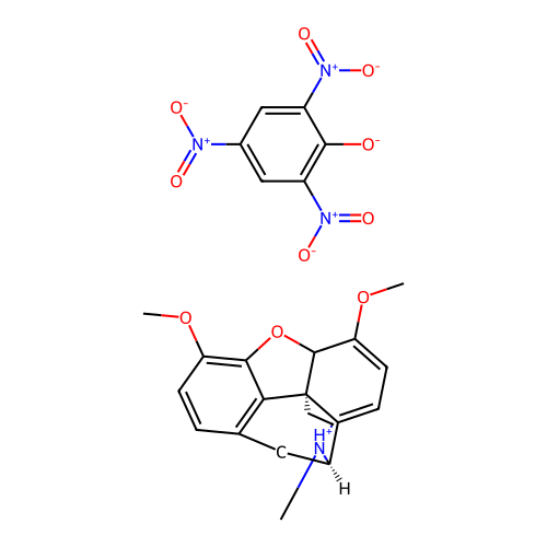 Thebaine picrate structure