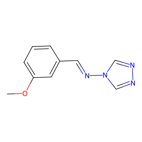 1-(3-methoxyphenyl)-N-(4h-1,2,4-triazol-4-yl)methan-imine structure