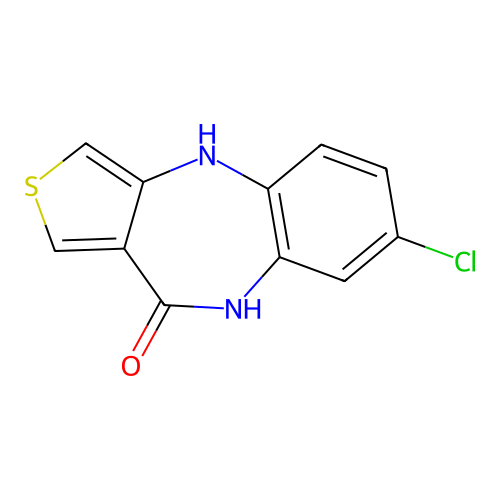 7-Chloro-5,10-dihydrothieno[3,4-b][1,5]benzodiazepin-4-one structure