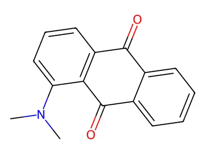 1-(Dimethylamino)anthracene-9,10-dione structure