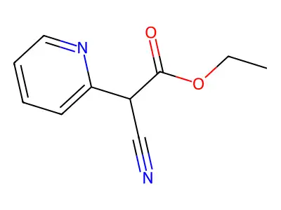 Ethyl 2-cyano-2-(pyridin-2-yl)acetate structure