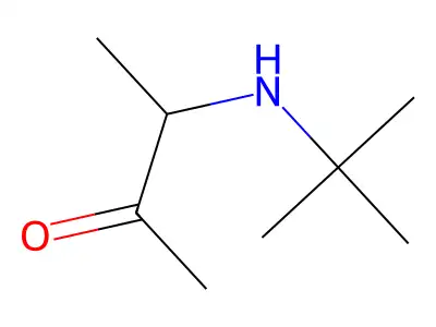 3-(Tert-butylamino)butan-2-one structure