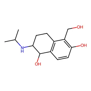 5-Hydroxymethyl-6-hydroxy-2-isopropylamino-1,2,3,4-tetrahydronaphthalene-1-ol structure