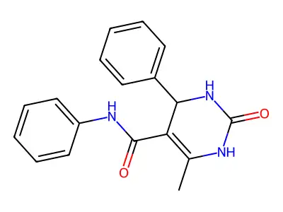 6-methyl-2-oxo-N,4-diphenyl-1,2,3,4-tetrahydropyrimidine-5-carboxamide structure