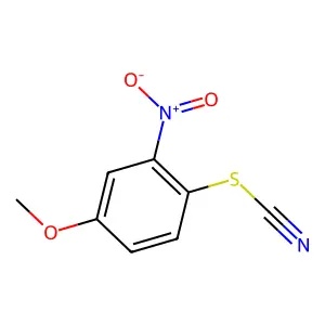 Thiocyanic acid, 4-methoxy-2-nitrophenyl ester structure