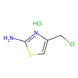 2-Thiazolamine, 4-(chloromethyl)-, hydrochloride (1:1) structure