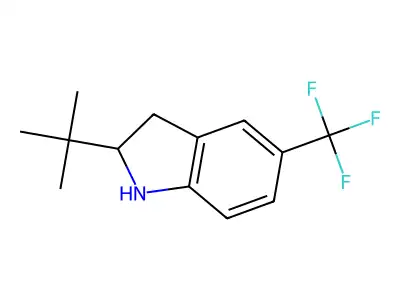 2-(tert-Butyl)-5-(trifluoromethyl)indoline structure