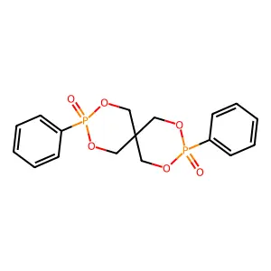 2,4,8,10-Tetraoxa-3,9-diphosphaspiro[5.5]undecane, 3,9-diphenyl-, 3,9-dioxide structure