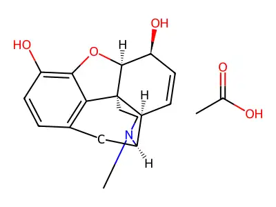 MORPHINE ACETATE structure