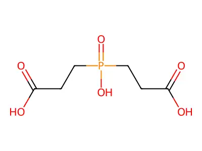 3,3'-Phosphinicobis[propanoic acid] structure