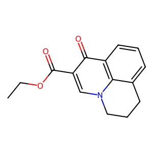 ethyl 1-oxo-6,7-dihydro-1H,5H-pyrido[3,2,1-ij]quinoline-2-carboxylate structure