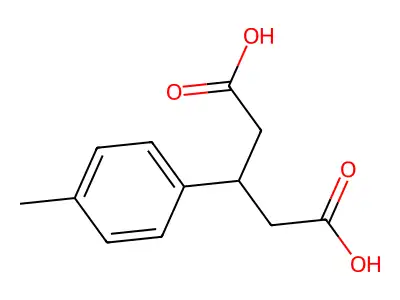 3-(p-Tolyl)pentanedioic acid structure