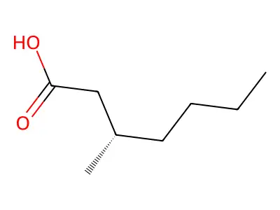3-Methyl-heptanoic acid structure
