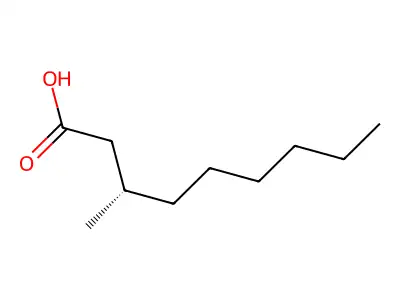 (S)-3-methylnonanoic acid structure