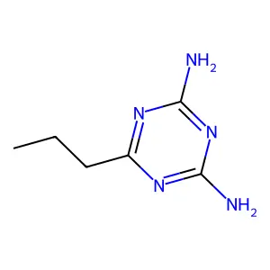6-丙基-1,3,5-三嗪-2,4-二胺 structure