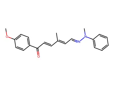 (2E,4E,6E)-1-(4-methoxyphenyl)-4-methyl-6-[methyl(phenyl)hyd structure