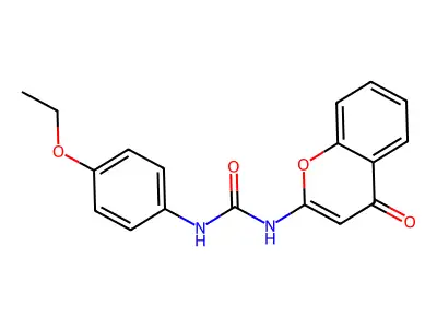 Urea, N-(4-ethoxyphenyl)-N'-(4-oxo-4H-1-benzopyran-2-yl)- structure