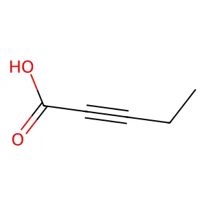 2-戊炔酸 structure