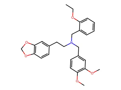(2-Benzo[1,3]dioxol-5-yl-ethyl)-(3,4-dimethoxy-benzyl)-(2-ethoxy-benzyl)-amine structure