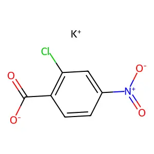 Benzoic acid, 2-chloro-4-nitro-, potassium salt (1:1) structure
