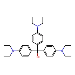 Benzenemethanol, 4-(diethylamino)-alpha,alpha-bis(4-(diethylamino)phenyl)- structure