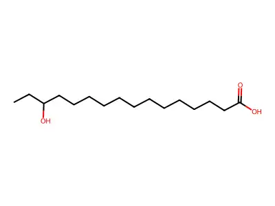 14-Hydroxyhexadecanoic acid structure