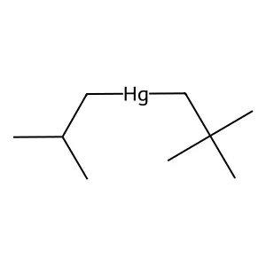 Mercury, (2,2-dimethylpropyl)(2-methylpropyl)- structure