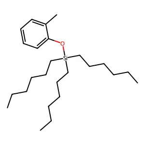 1-Methyl-2-trihexylsilyloxybenzene structure