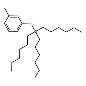 3-Methyl-1-trihexylsilyloxybenzene structure