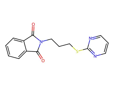 2-(3-Phthalimidopropylthio)pyrimidine structure