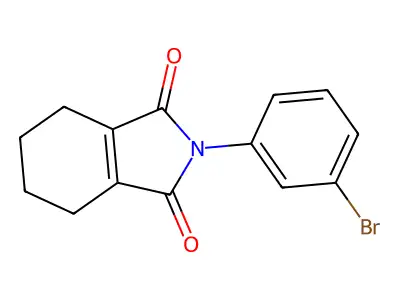 1H-Isoindole-1,3(2H)-dione, 2-(3-bromophenyl)-4,5,6,7-tetrahydro- structure