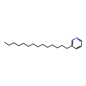 Pyridine, 3-tetradecyl- structure
