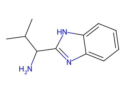 (1S)-1-(1H-benzimidazol-2-yl)-2-methylpropan-1-amine structure