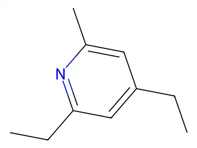 2-Methyl-4,6-diethylpyridine structure