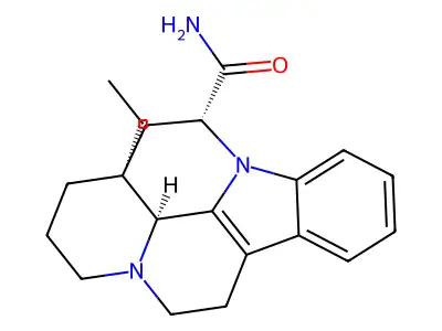 Eburnamenine-14-carboxamide, 14,15-dihydro-, (3-alpha,14-alpha,16-alpha)- structure